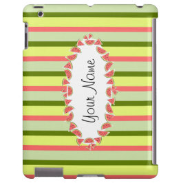 Wassermelone Streifen Klassischer ovaler "Name" ho iPhone 13 Hülle