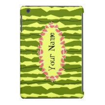 Wassermelone Streifen oval "Name" horizontal