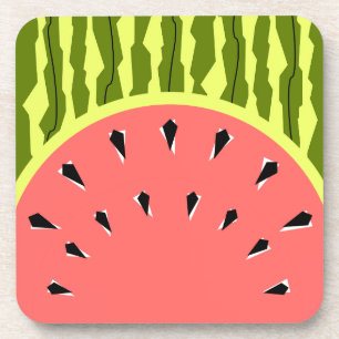 Wassermelone Stripe Pink Getränkeuntersetzer
