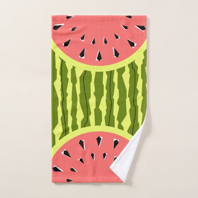 Wassermelone Stripe Pink Handtuch (Handtuch)