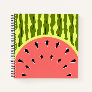 Wassermelone Stripe Pink Notizbuch