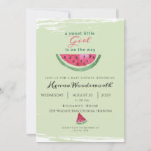 Wassermelone Süße Mädchen Sommer Baby Shower 