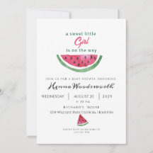 Wassermelone Süße Mädchen Sommer Baby Shower 