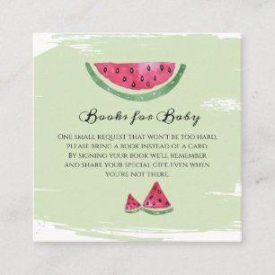 Wassermelone Süße Mädchen Sommer Bücher für Baby Begleitkarte