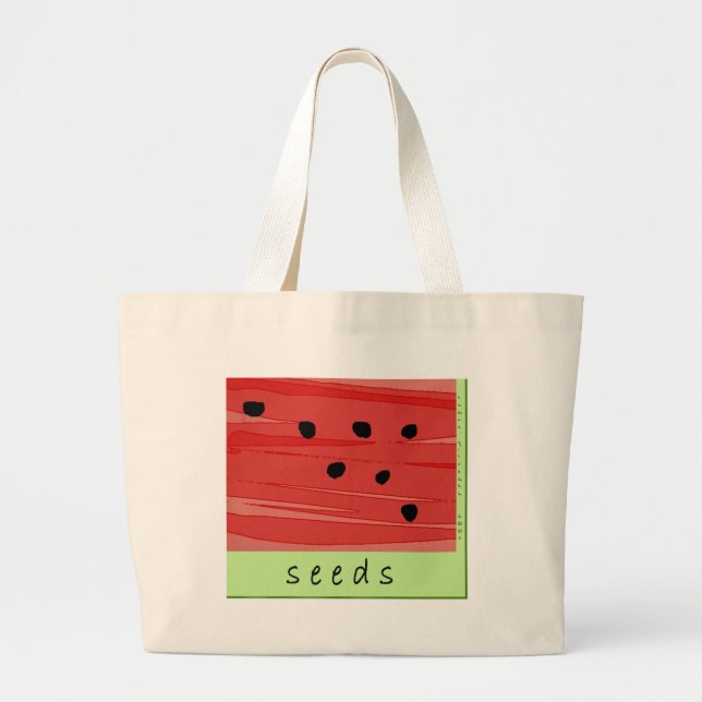 Wassermelone-Taschen-Tasche Jumbo Stoffbeutel (Vorne)