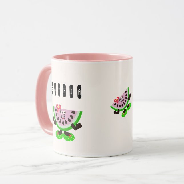 Wassermelone Tasse (Vorderseite Links)