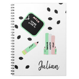 Wassermelone Thema zurück zur Schule Kinder Name Notizblock