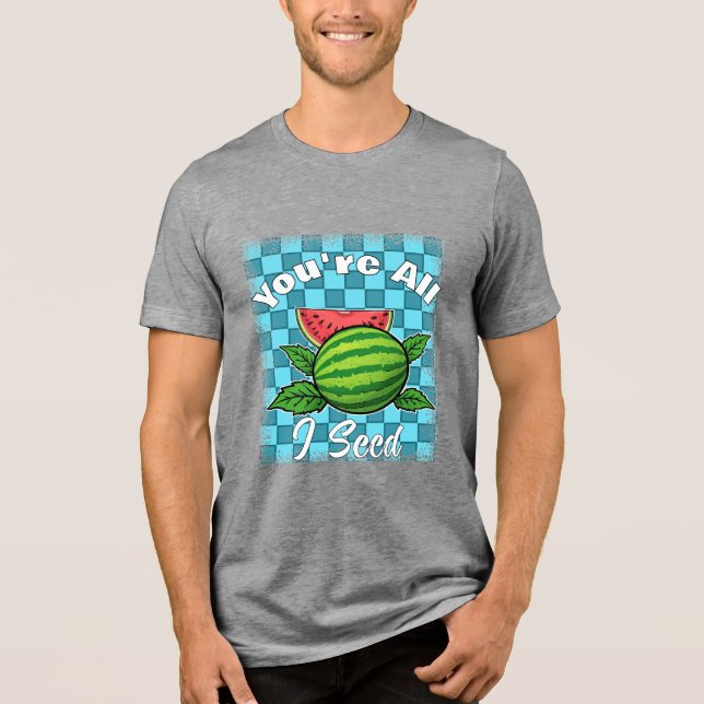 Wassermelone Tri-Blend Shirt (Vorderseite)