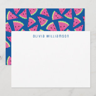 Wassermelone Tropisches Obst Mitteilungskarte