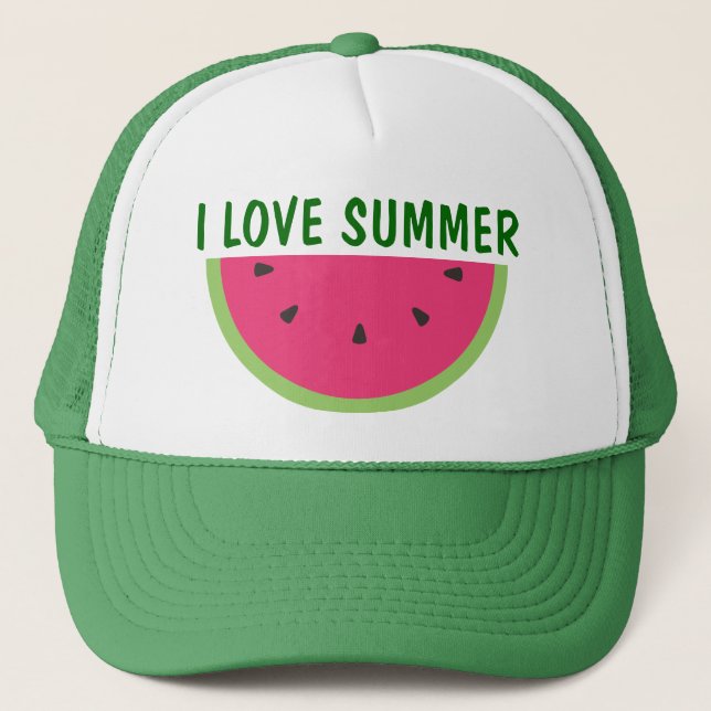 Wassermelone Truckerkappe (Vorderseite)