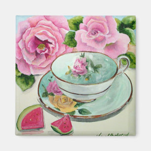 Wassermelone-u. Tee-Magnet Magnet