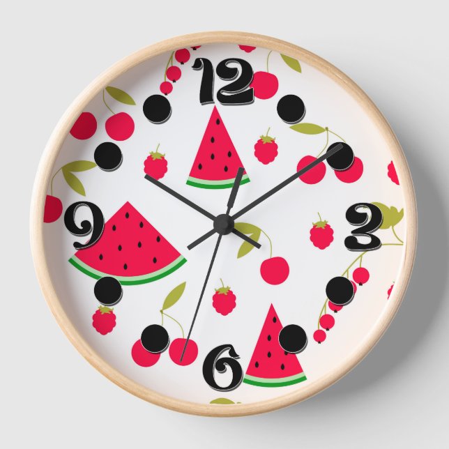 Wassermelone Uhr (Vorderseite)