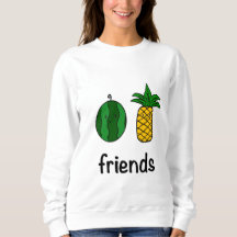 Wassermelone und Ananas FrauenSweatshirt