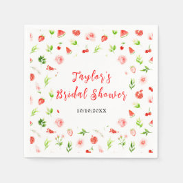 Wassermelone und Granatapfel-Brautparty Serviette