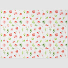 Wassermelone und Granatapfelmuster Seidenpapier