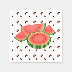 Wassermelone und Samen Picnic Serviette