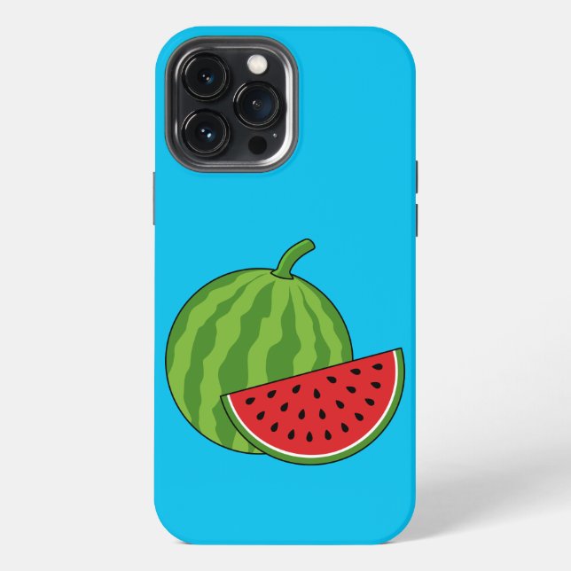 Wassermelone und Scheibe iPhone Hülle (Rückseite)