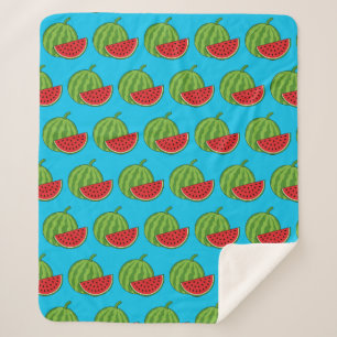 Wassermelone und Schnitte Sherpadecke