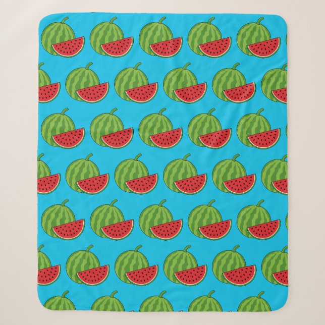 Wassermelone und Schnitte Sherpadecke (Vorderseite)