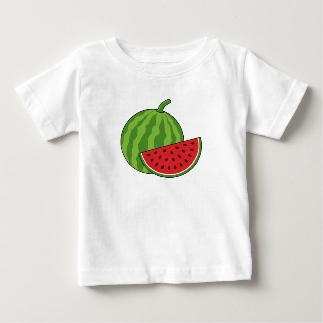 Wassermelone und Slice Baby T-shirt (Vorderseite)