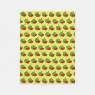 Wassermelone und Slice Fleecedecke