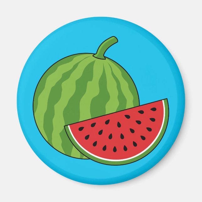 Wassermelone und Slice Magnet (Vorne)