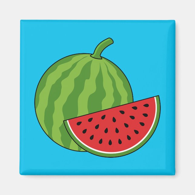 Wassermelone und Slice Magnet (Vorne)