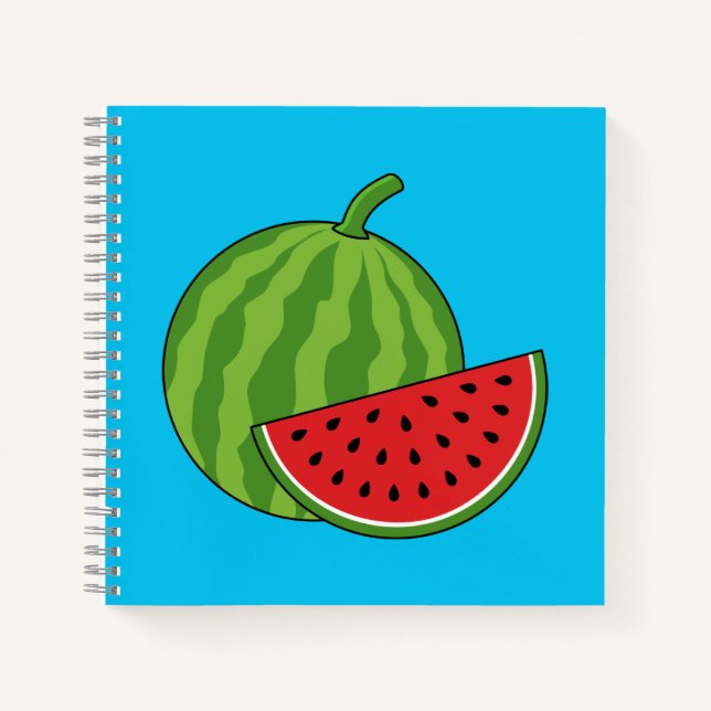 Wassermelone und Slice Notizbuch (Vorderseite)