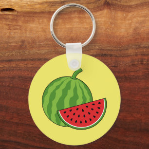 Wassermelone und Slice Personalize Schlüsselanhänger