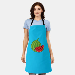 Wassermelone und Slice Schürze