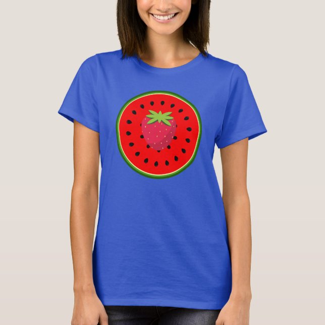 Wassermelone und Strawberry T-Shirt (Vorderseite)