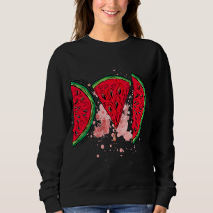 Wassermelone Vater lustig Sommer Melon Fruit - Fed Sweatshirt