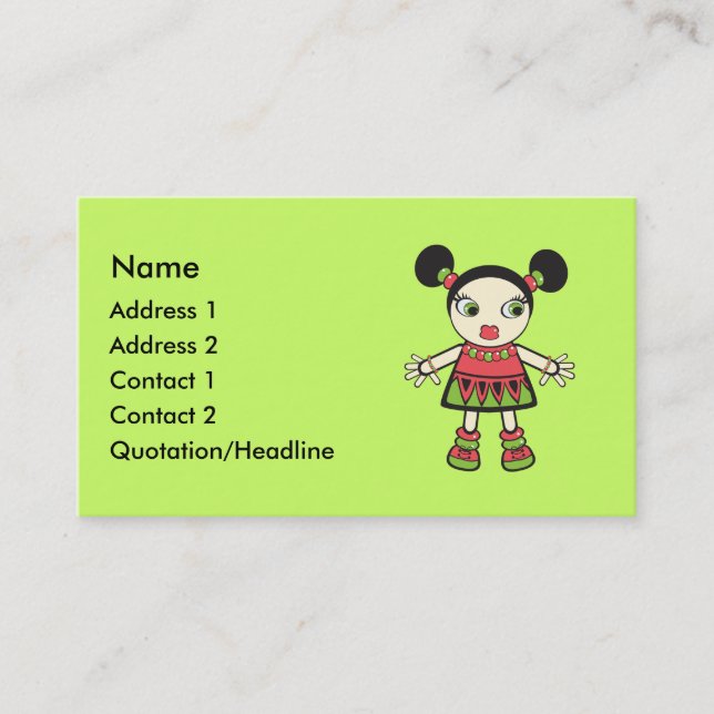 Wassermelone Visitenkarte (Vorderseite)