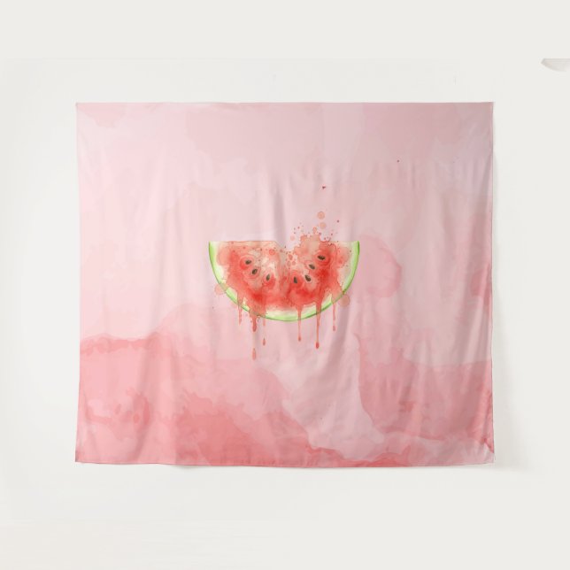 Wassermelone Wandteppich (Vorderseite (Horizontal))