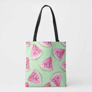 Wassermelone Wasserfarbe, nahtlose Sommermuster.