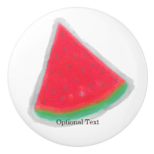 Wassermelone Wasserfarbe Scheibe Obst individuell Keramikknauf