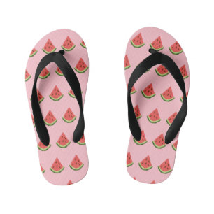 Wassermelone Wedges Kinder Flip Flops (Rosa & Rot)