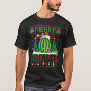 Wassermelone Weihnachtsbaum Hässlicher Weihnacht T-Shirt