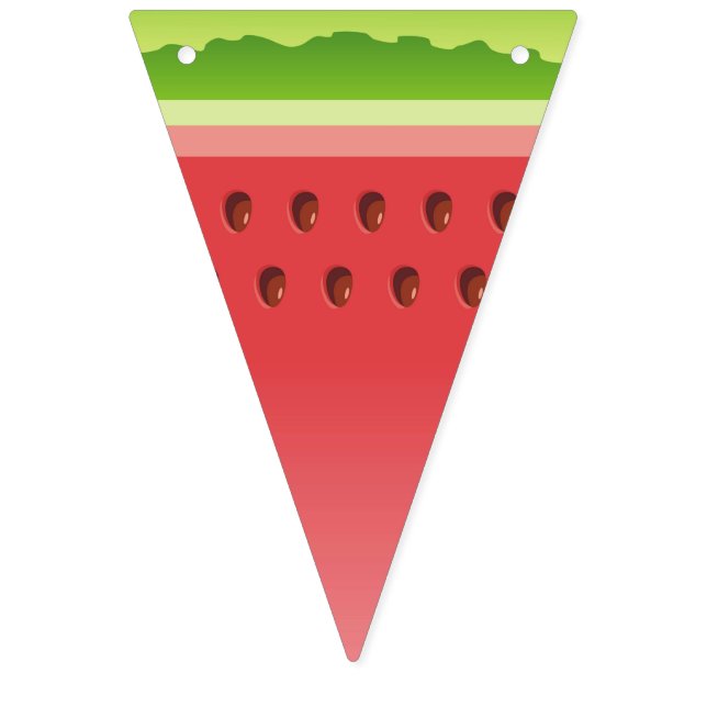 Wassermelone Wimpelkette (Erste Fahne)