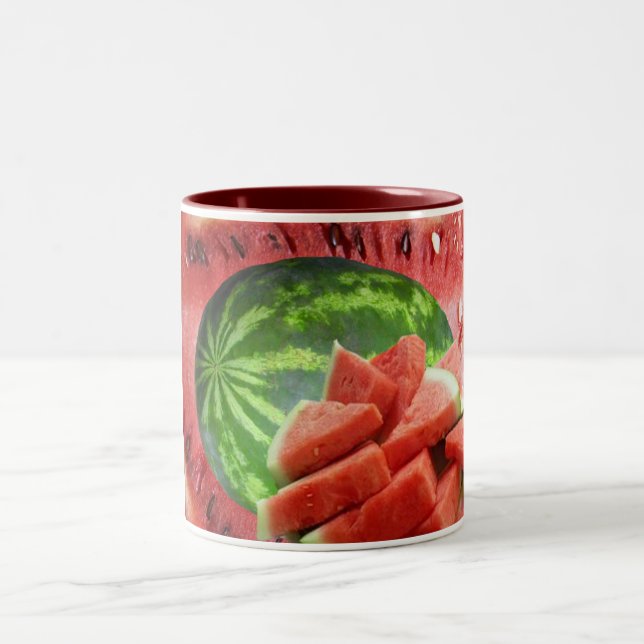 Wassermelone Zweifarbige Tasse (Mittel)