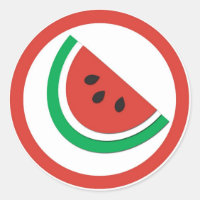 Wassermelonearomakreis-Aufkleberaufkleber