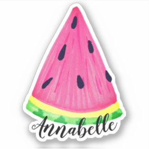 Wassermelonen-Aufkleber Name Sticker