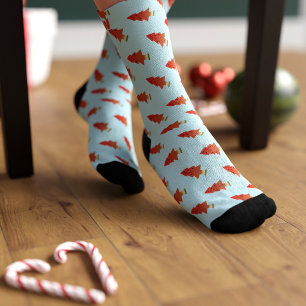 Wassermelonen-Baum-Muster Süße monogrammierte Sock Socken
