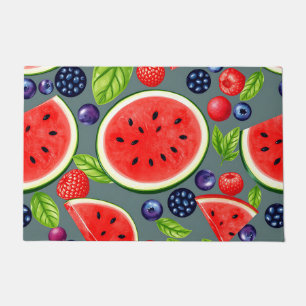 Wassermelonen-Beeren-Sommer-Muster Fußmatte