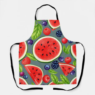 Wassermelonen-Beeren-Sommer-Muster Schürze