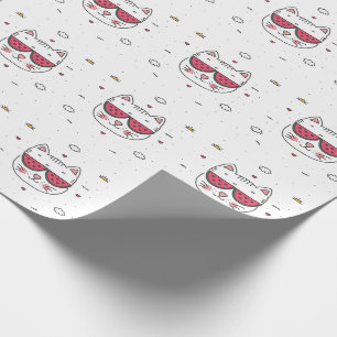 Wassermelonen-Brille Geschenkpapier