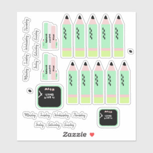 Wassermelonen bringen zurück zum Lehrer Aufkleber