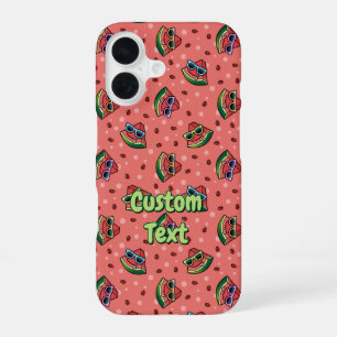 Wassermelonen-Cartoon-Muster iPhone 16 Hülle