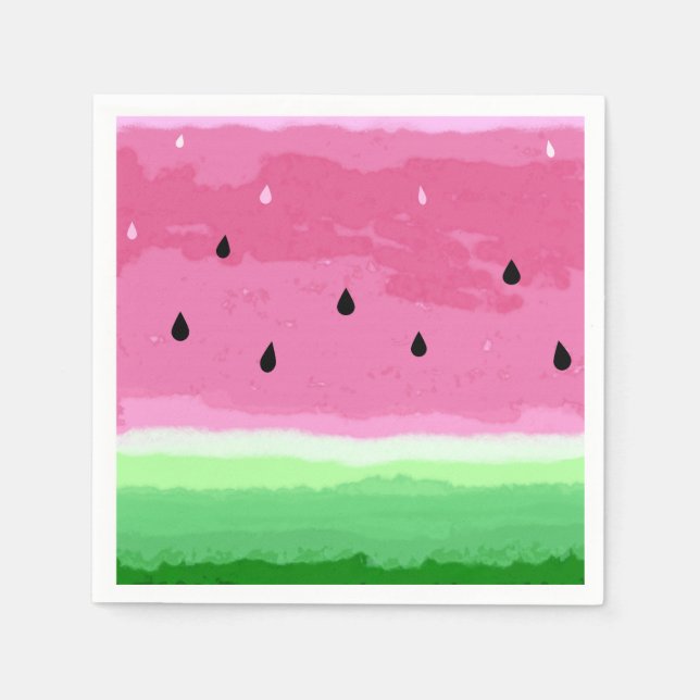 Wassermelonen-Design Serviette (Vorderseite)