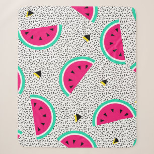 Wassermelonen-Dreiecke: Retro-Sommertextur. Sherpadecke